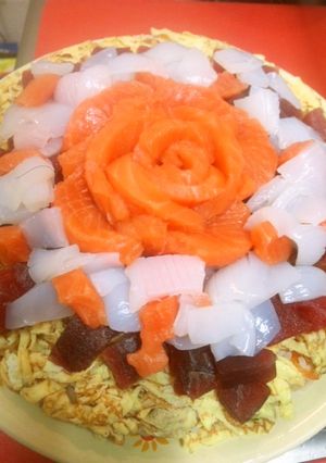 ちらしの素で手抜き！簡単寿司ケーキ-レシピのメイン写真