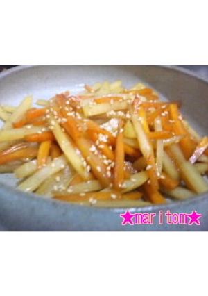 ★簡単★人参ジャガイモのキンピラ-レシピのメイン写真