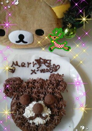 市販のスポンジ使用＊リラックマ風ケーキ＊-レシピのメイン写真