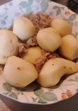 里芋と牛コマのやさしいお酢味-レシピのメイン写真