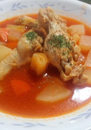 手羽元のトマトジュース煮-レシピのメイン写真