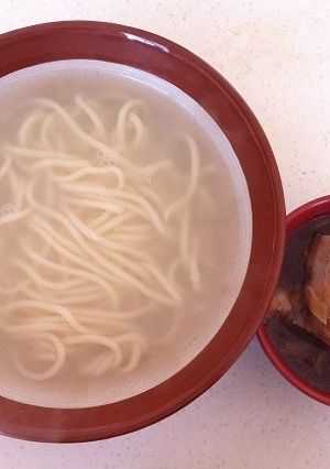肉ネギ汁うどん　釜揚げスタイル-レシピのメイン写真