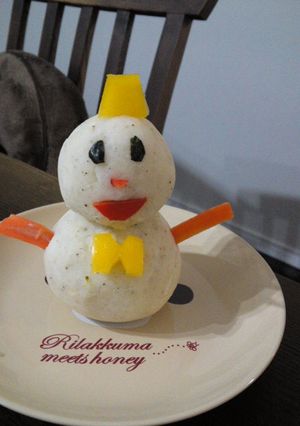 マッシュポテトで雪だるま☆-レシピのメイン写真