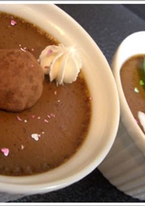 混ぜて焼くだけ！ほろ苦チョコプリン-レシピのメイン写真