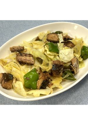 鯖缶ときゃべつの味噌煮★動画あり★-レシピのメイン写真
