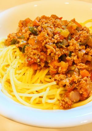 翌日はキーマカレー!なミートソース-レシピのメイン写真