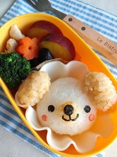 キャラ弁☆たれ耳の犬おむすび-レシピのメイン写真