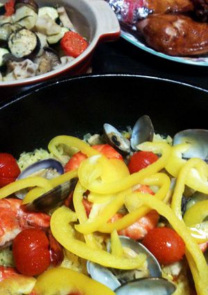 パエリアをフライパンで♪-レシピのメイン写真
