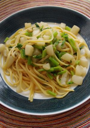 ランチに　あさりとかぶの生姜醤油パスタ-レシピのメイン写真
