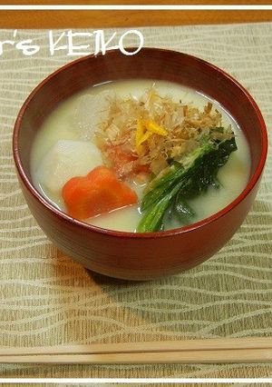【農家のレシピ】お雑煮（京都・白味噌）-レシピのメイン写真