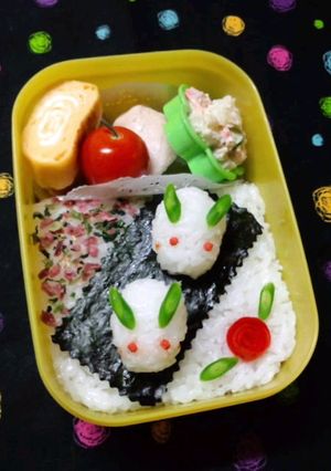 お弁当に☆簡単雪うさぎ-レシピのメイン写真