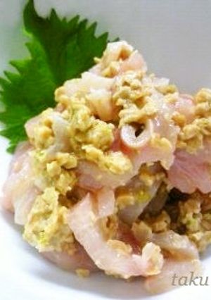 お刺身の柚子胡椒＆納豆和え-レシピのメイン写真