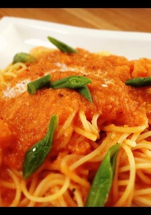 超簡単！　エビのトマトクリームパスタ-レシピのメイン写真