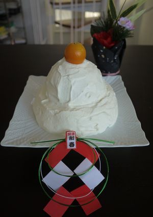 お正月に❀ レンジで簡単 鏡もちケーキ♪-レシピのメイン写真