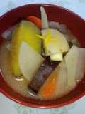 根菜たっぷり♬あったかさつま汁