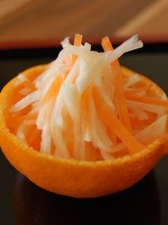かぶで紅白なます~みかん味で~-レシピのメイン写真