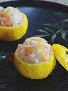 紅白なます・柚子風味♪-レシピのメイン写真