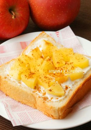 クリームチーズと林檎のトースト-レシピのメイン写真