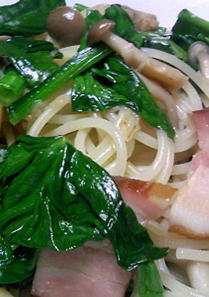 ホタテとベーコン和風パスタ-レシピのメイン写真
