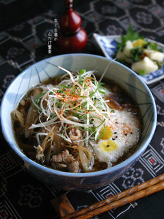 【牛と牛蒡の山かけ蕎麦】年越し蕎麦にも-レシピのメイン写真