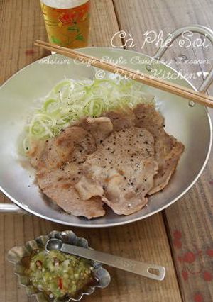 千切りねぎ＆ねぎ塩だれの豚肉ソテー-レシピのメイン写真