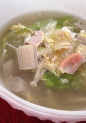 レタスとえのきのスープ-レシピのメイン写真