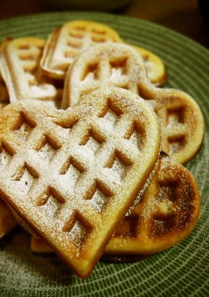米粉で♪もちふわワッフル~♪-レシピのメイン写真