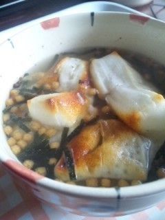 お雑煮風お餅茶漬け-レシピのメイン写真