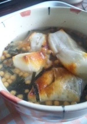 お雑煮風お餅茶漬け-レシピのメイン写真