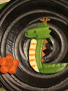 おせちに♪絹さやで龍★☆-レシピのメイン写真