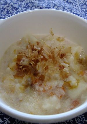 離乳食中期＊お麩と白身魚の豆乳仕立て-レシピのメイン写真