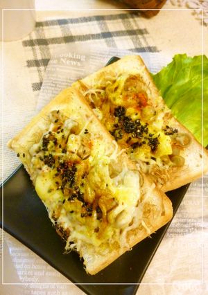 牛蒡×鰹節の和風カレートースト-レシピのメイン写真
