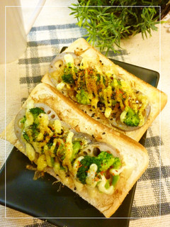 蓮根×鰹節&クレソル×カレートースト-レシピのメイン写真