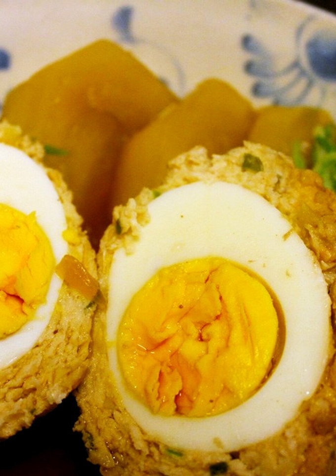 鶏つくねと卵のあっさり煮-レシピのメイン写真