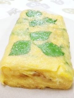 三つ葉残ったら…あまいたまご焼き-レシピのメイン写真