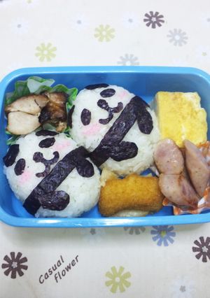 キャラ弁　パンダ２-レシピのメイン写真