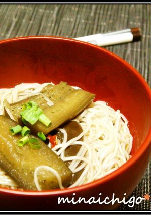 うちのナスそうめん-レシピのメイン写真
