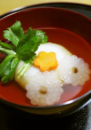 お正月に!あん餅しょうゆ雑煮-レシピのメイン写真