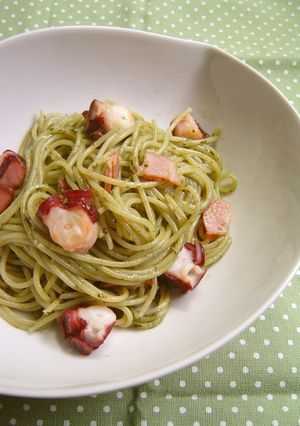 蛸とベーコンのジェノベーゼパスタ-レシピのメイン写真