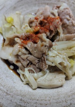 白菜と豚肉の無水鍋煮-レシピのメイン写真