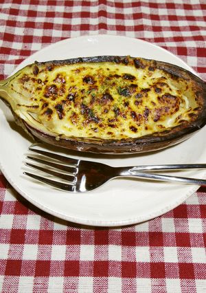 米なすを器にして！おしゃれな茄子グラタン-レシピのメイン写真