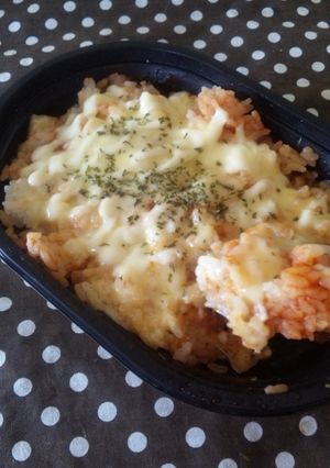 レンジで！チーズとろけるケチャップライス-レシピのメイン写真