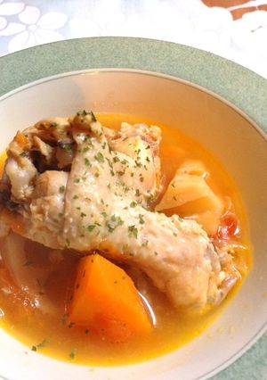 チキンと根菜のトマトスープ煮♪-レシピのメイン写真