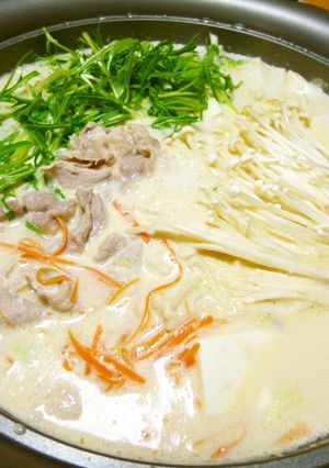 豆乳三昧★引き揚げ湯葉→豆乳鍋→豆乳雑炊-レシピのメイン写真