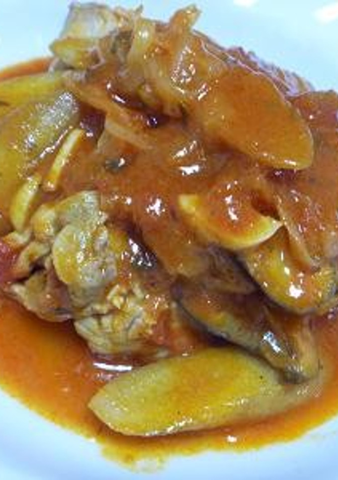 鶏とごぼうのトマト煮-レシピのメイン写真