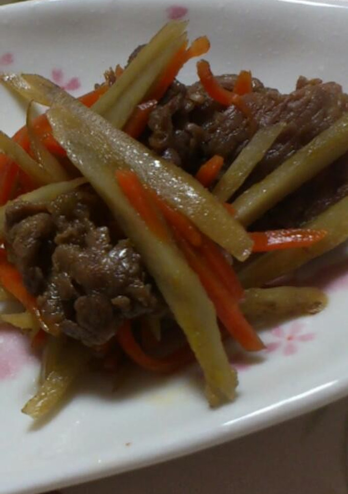 ＊ごぼうと牛肉の甘辛煮＊-レシピのメイン写真