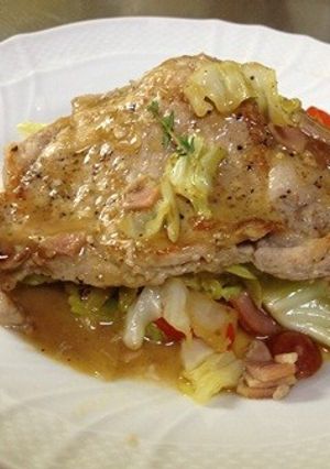 豚ロースとキャベツのバターソース-レシピのメイン写真
