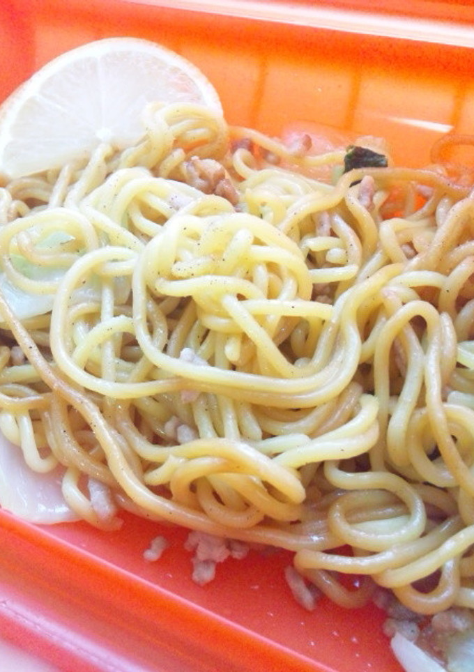 ルクエで☆簡単一人焼きそば-レシピのメイン写真