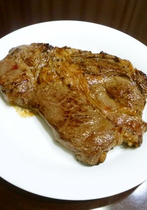 牛ロース~ブロックカットステーキ-レシピのメイン写真