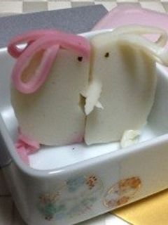 簡単でおせちに!うさぎがキス!かまぼこで-レシピのメイン写真